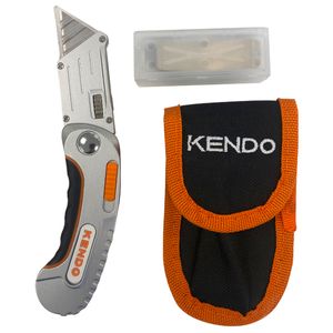 סכין מתקפל+להבים בנרתיק KENDO