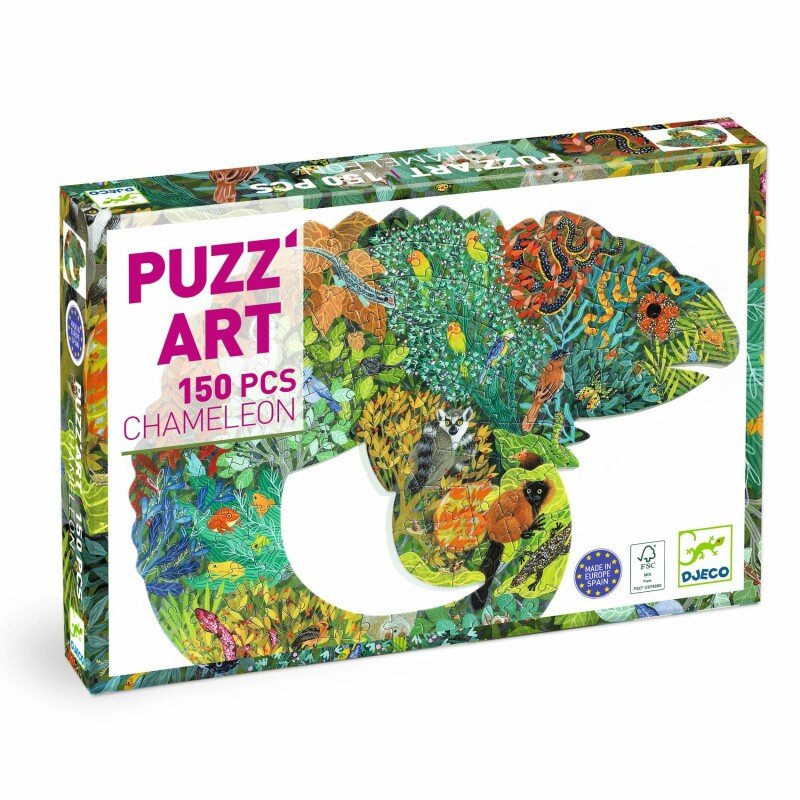 פאזל צורני 150 זיקית