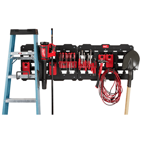 מתקן תלייה קומפקטי מילווקי Milwaukee PACKOUT 48-22-8486 – לוח קיר מודולרי חזק וקל להתקנה