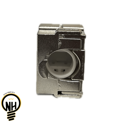 שקע RJ-45 קיסטון לכבל רשת CAT-6A לקופסה מלבנית להתקנה במתאמים מודולריים