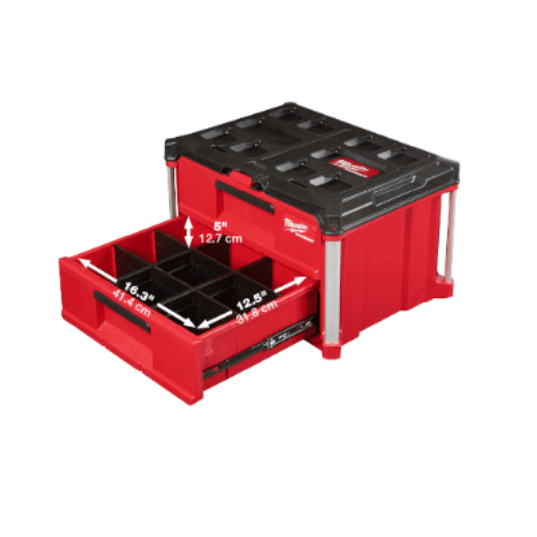 ארגז 2 מגירות מילווקי &ndash; Milwaukee PACKOUT 48-22-8442