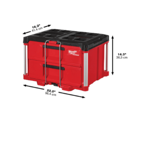ארגז 2 מגירות מילווקי - Milwaukee PACKOUT 48-22-8442
