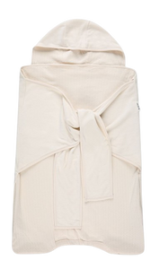 שמיכת מנשא אוניברסלית מבד פליז - שמנת