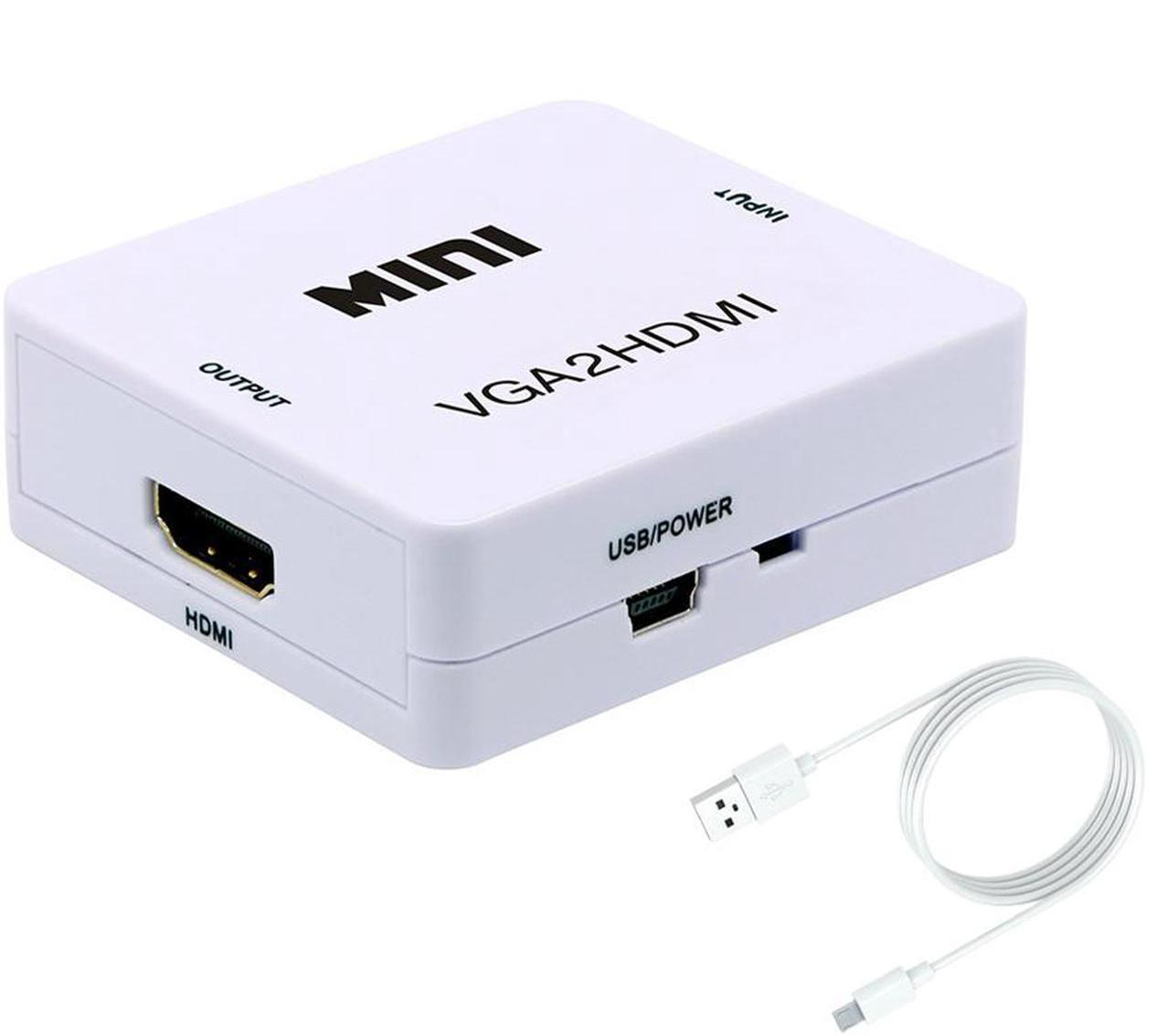 מתאם ממיר מ-VGA ל-HDMI כולל אודיו