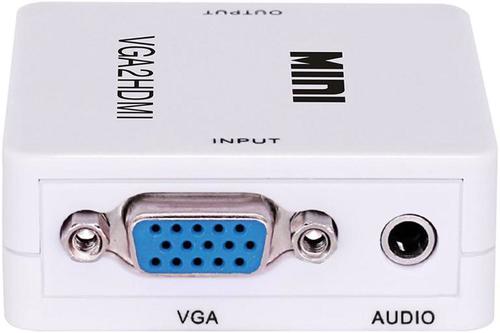 מתאם ממיר מ-VGA ל-HDMI כולל אודיו
