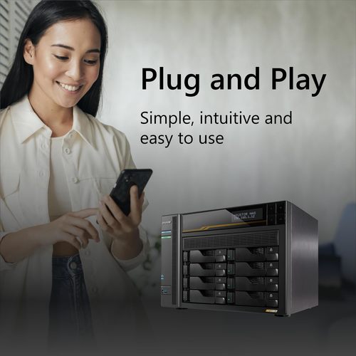 שרת Asustor Lockerstor 8 Gen3 AS6808T 8 Bay NAS