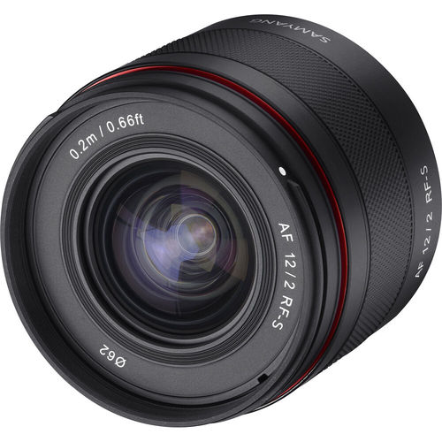 עדשה Samyang 12mm f/2.0 AF Compact Ultra-Wide for Canon RF יבואן רשמי