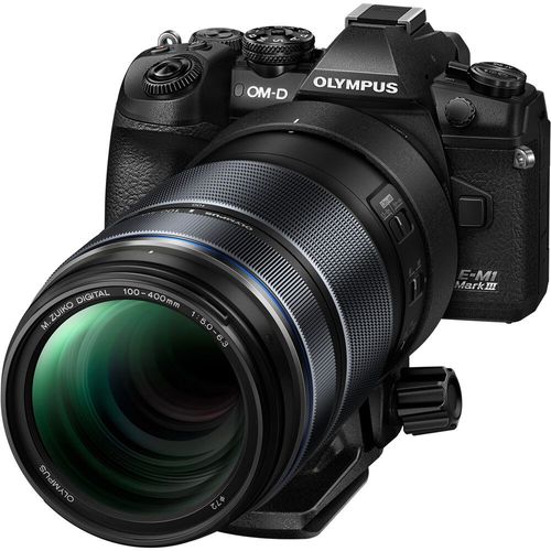 עדשה OM SYSTEM M.Zuiko Digital ED 100-400mm f/5-6.3 IS Lens (Black)