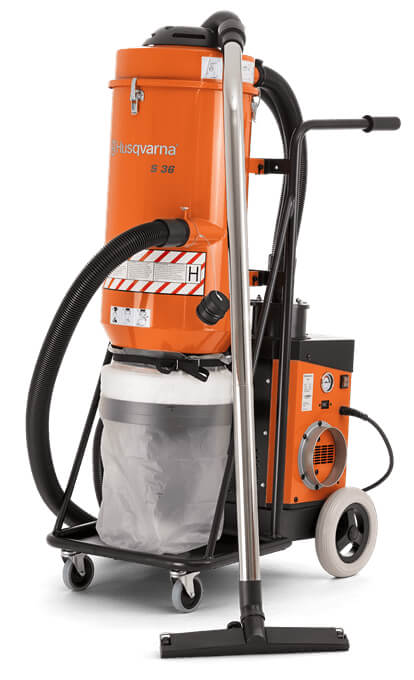 שואב אבק תעשייתי S36 חד פאזי 3600W הוסקוורנה Husqvarna