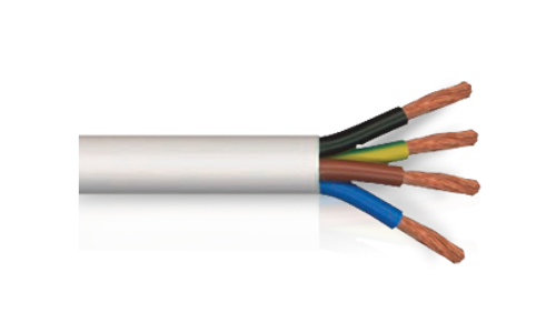 כבל חשמל פנדל לבן 5 גידים - (5x2.5)