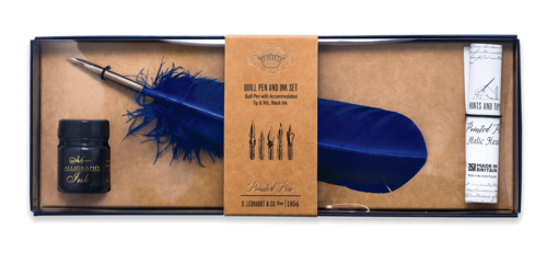 סט כתיבה- קולמוס ודיו שחור | Quill Pen and Ink Set