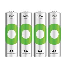 4 סוללות נטענות GP RECYCO AA 2600 MA
