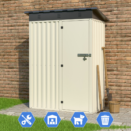מחסן מתכת דגם SA5 מידה Garden Top 0.75X1.50 