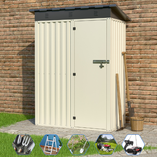 מחסן מתכת דגם SA5 מידה Garden Top 0.75X1.50 