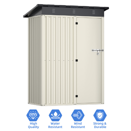 מחסן מתכת דגם SA5 מידה Garden Top 0.75X1.50 
