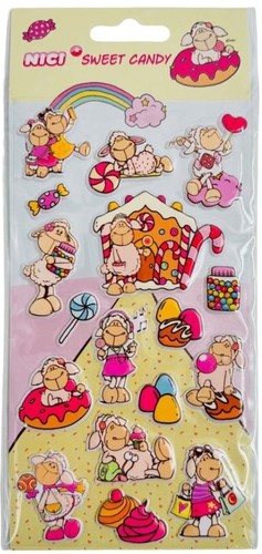 מדבקות ספוג ניקי - ממתקים מתוקים