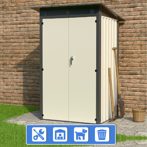 מחסן מתכת דגם SA4 מידה Garden Top 1.20X1.20