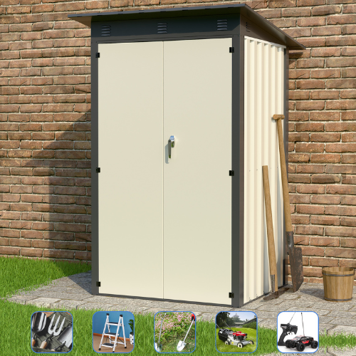 מחסן מתכת דגם SA4 מידה Garden Top 1.20X1.20