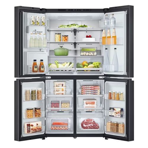 מקרר 4 דלתות 637 ליטר LG GR-730BDIS נירוסטה מושחרת אל ג'י 