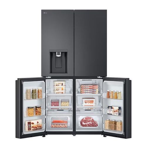 מקרר 4 דלתות 637 ליטר LG GR-730BDIS נירוסטה מושחרת אל ג'י 