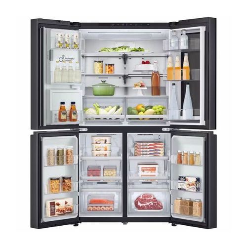 מקרר 4 דלתות 637 ליטר LG GR-730BINS נירוסטה מושחרת אל ג'י 