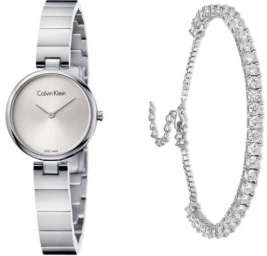 Calvin Klein K8G23146 סט צמיד מתנה לנשים Calvin klein שעונים