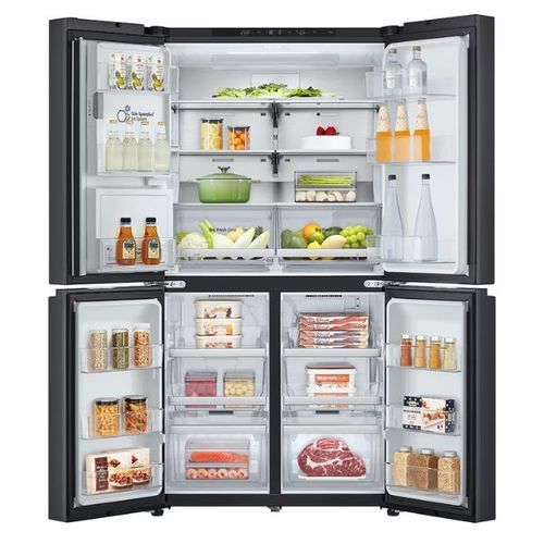 מקרר 4 דלתות 842 ליטר LG GR-930BDIS נירוסטה מושחרת אל ג'י