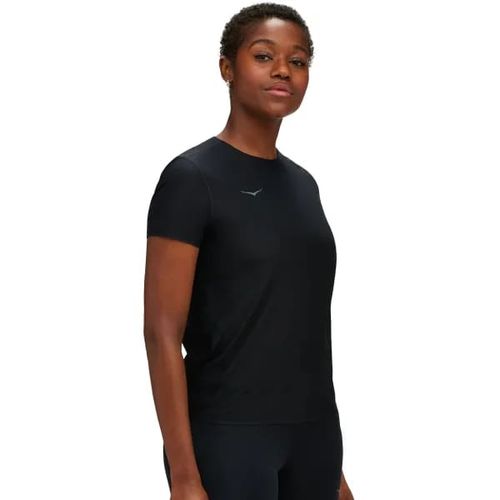 HOKA W AIROLITE RUN SHORT SLEEVE-חולצת ריצה נשים הוקה שחור