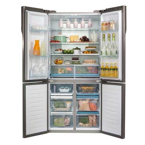 מקרר 4 דלתות 611 ליטר Haier HRF-6200FW זכוכית לבנה האייר