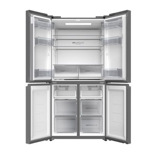 מקרר מפואר 4 דלתות 507 ליטר Haier HRF-5800FB זכוכית שחורה האייר