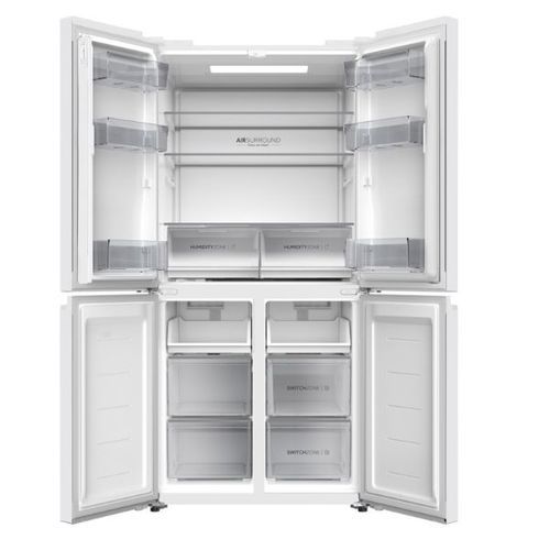 מקרר מפואר 4 דלתות 507 ליטר Haier HRF-5800FW זכוכית לבנה האייר