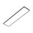 צמוד תקרה מלבן דק שחור TIME 64W 120X30CM IP40 12CCT NISKO