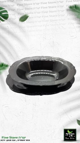 מגש אובלי עמוק וינטג' שחור 3 יח'