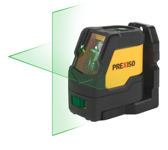 סט פלס לייזר שני קווים ירוקים 30 מטר במזוודה PREXISO PLC-15DG