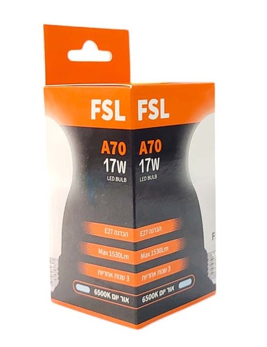נורת לד FSL -הברגה E27 אור יום 17W