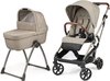 עגלת תינוק משולבת Peg Perego Vivace עם קיפול קומפקטי ומעמד- פג פרגו צבע Astral 