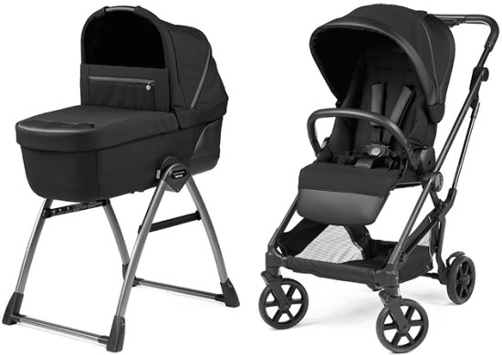 עגלת תינוק משולבת Peg Perego Vivace עם קיפול קומפקטי ומעמד פג פרגו צבע Licorice
