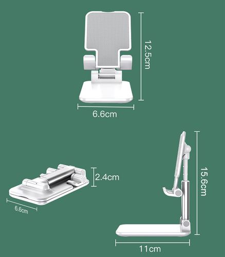 2 יחידות - מעמד טלסקופי מתכוונן להחזקת הסלולר / טאבלט