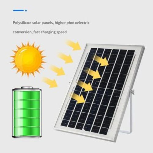 תאורת הצפה סולארית - 400W + גלאי אור + שלט