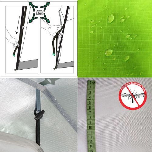 אוהל קמפינג ל-6 אנשים RAPID CABIN UPF50