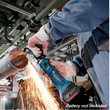 גוף משחזת זוית נטענת BOSCH GWS 18-125V-LI