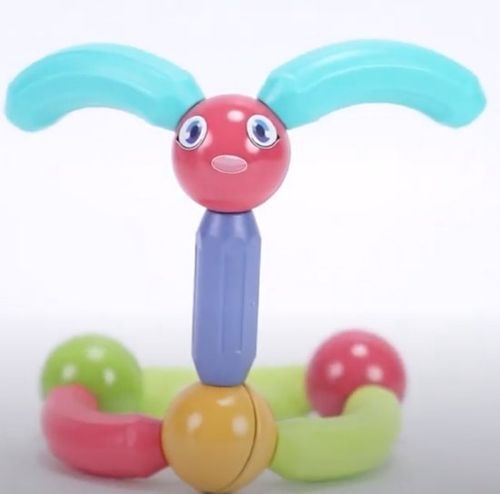 מוטות וכדורים מגנטיים 120 חלקים PLAYMAGER