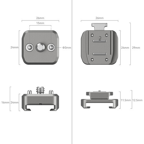 mallRig 4500 Quick Release Support with Cold Shoe Receiver