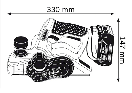 גוף מקצוע נטען בוש BOSCH GHO 12V-20