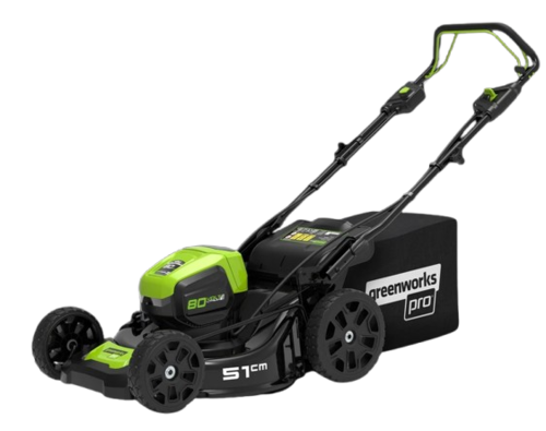 מכסחת דשא GREENWORKS 80V PRO נטענת עם נסיעה עצמית, רוחב 51 ס