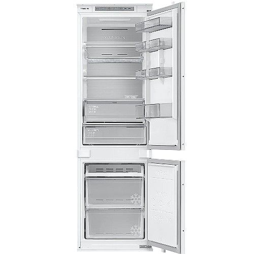 מקרר אינטגרלי ‏מקפיא תחתון Samsung BRB26705EWW  סמסונג גב נירוסטה דגם 2025!!!! 