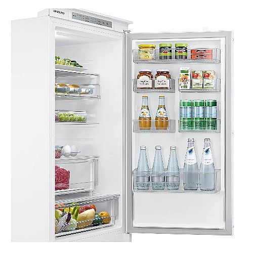 מקרר אינטגרלי ‏מקפיא תחתון Samsung BRB26705EWW  סמסונג גב נירוסטה דגם 2025!!!! 