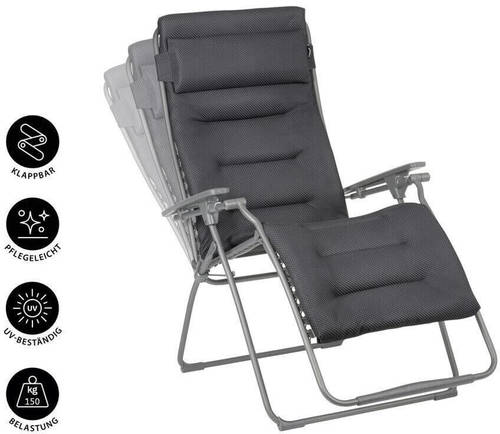 כסא נוח מרופד XL אפור כהה FUTURA BE.C dark grey