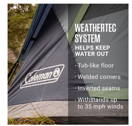 אוהל קולמן ל 8 אנשים אטום לגשם Coleman 8-Person Skydome
