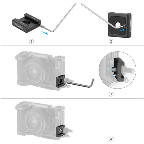 SmallRig 5033 Anti-Twist Cold Shoe Mount Support (4-Pack)
